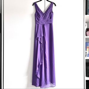 Azazie A-line Chiffon Juliana Dress in Tahiti Sz 4
